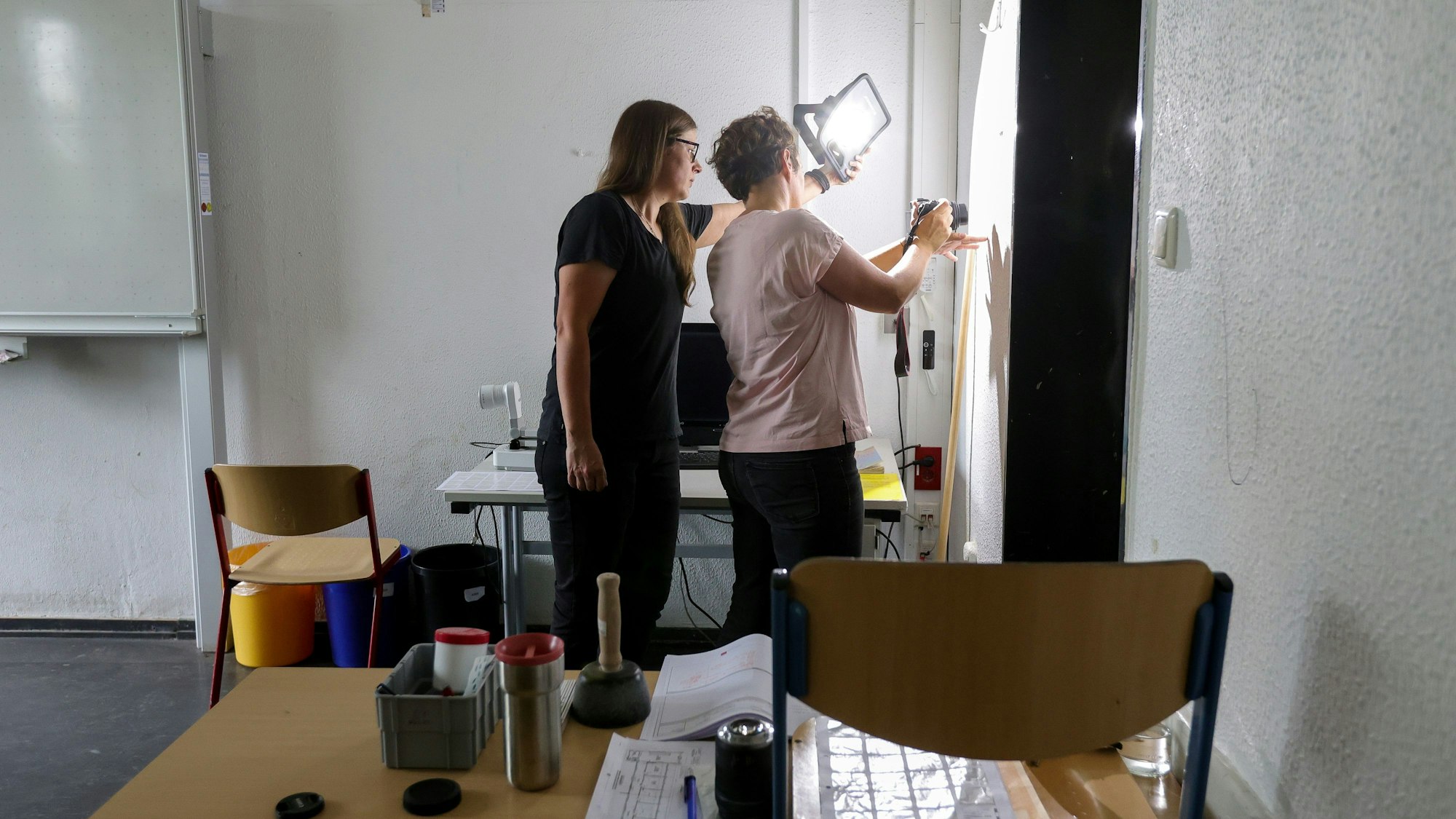 Instandhaltungsmaßnahmen im Kölner Gymnasium Kreuzgasse.