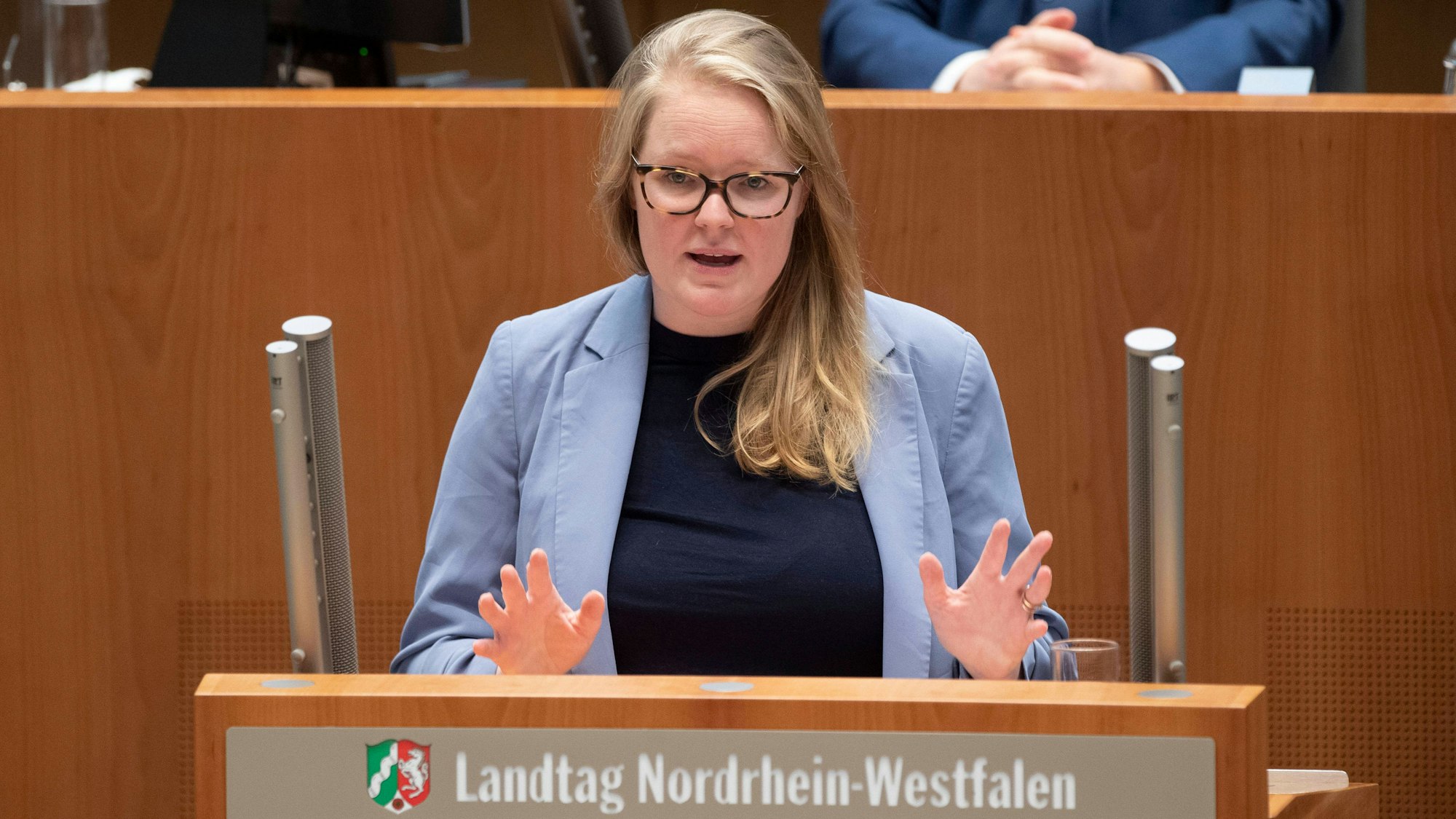 Lisa-Kristin KAPTEINAT, SPD-Fraktion, bei ihrer Rede im Landtag.