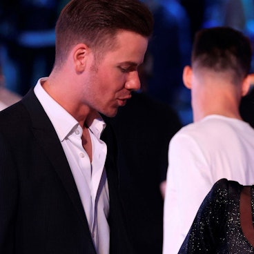 Eric Philippi und Michelle auf der Bühne.