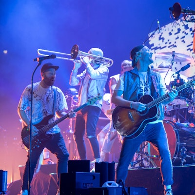 Querbeat spielen als Vorband von Materia. Konzert in der Lanxess-Arena.