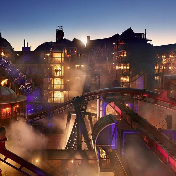 Die Themenwelt Rookburgh im Brühler Freizeitpark Phantasialand.