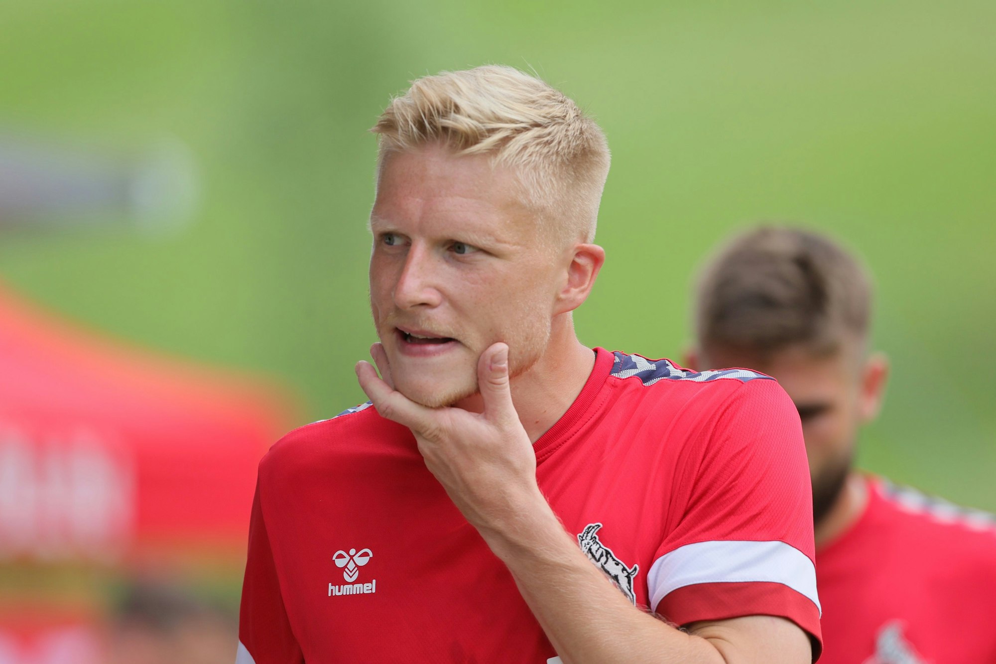 Linksverteidiger Kristian Pedersen vom 1. FC Köln trainiert in Maria Alm.
