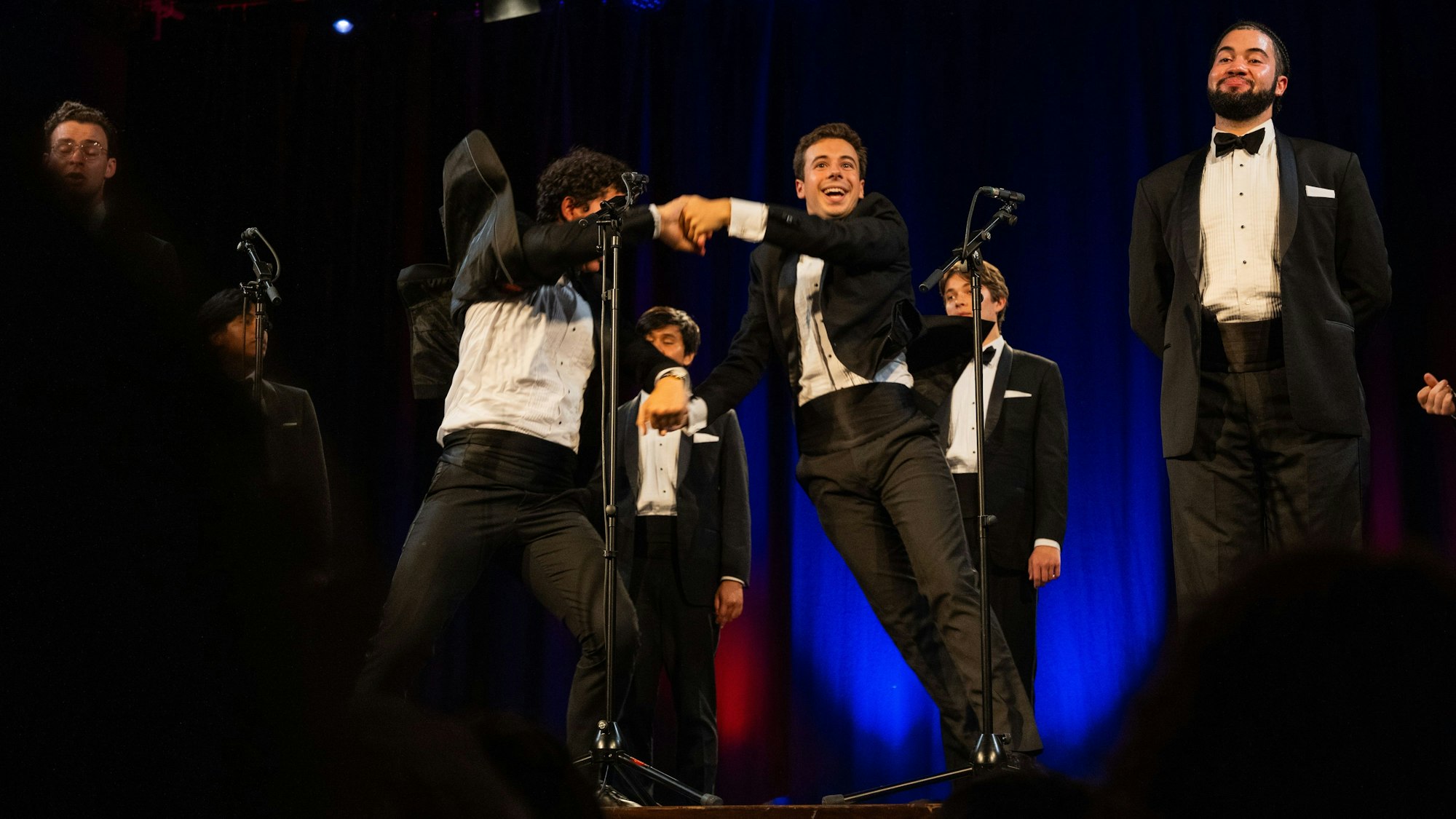 Die „Harvard Krokodiloes“ überzeugen nicht nur mit ihren Stimmen.