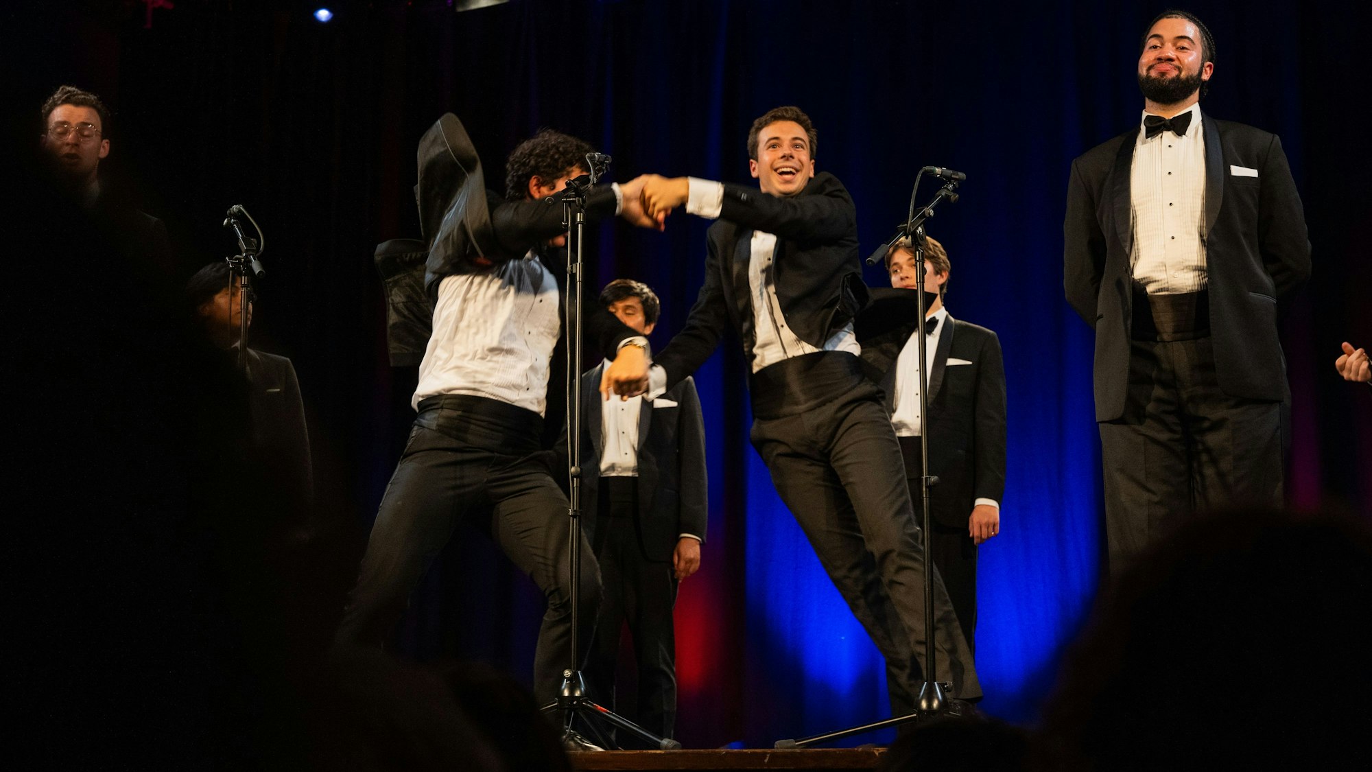 Die „Harvard Krokodiloes“ überzeugen nicht nur mit ihren Stimmen.