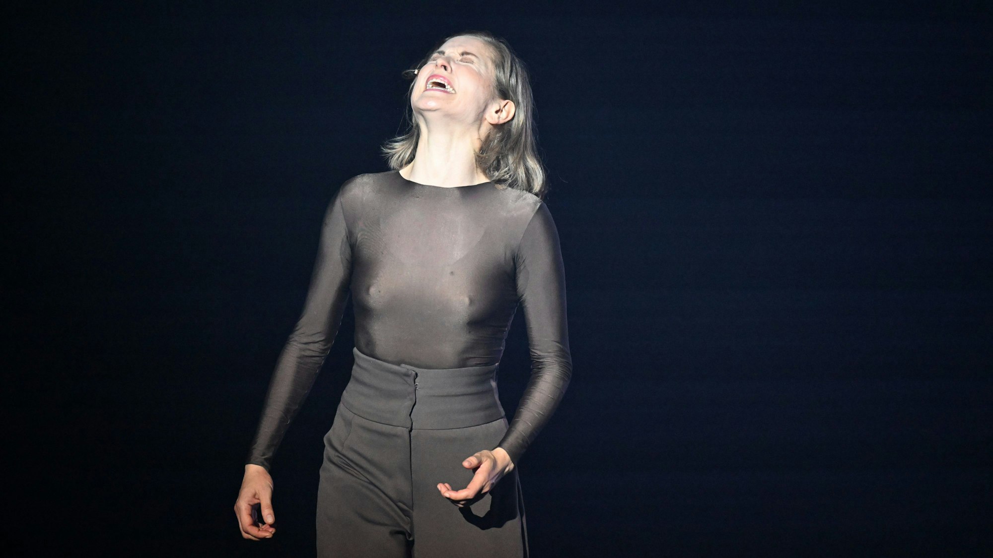Valery Tscheplanowa (Nathan) während der Fotoprobe zum Schauspiel "Nathan der Weise".