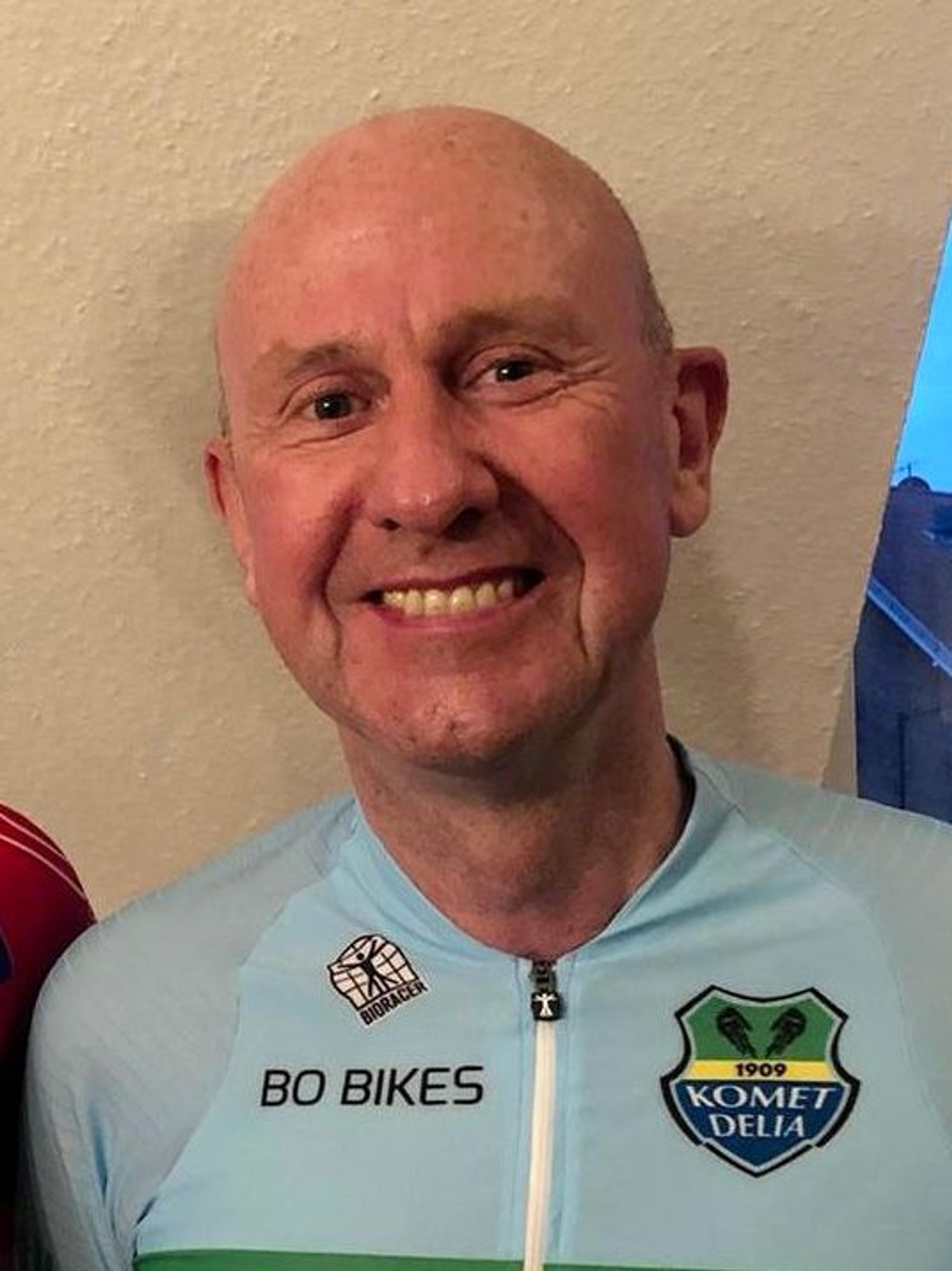Das Bild zeigt den Mitorganisator des Radrennens Schmitter-Nacht, Achim Michels.