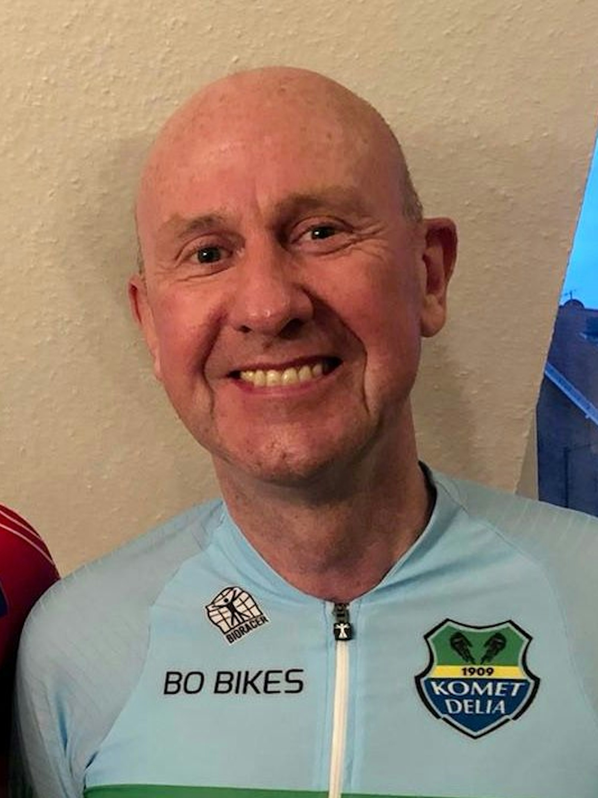 Das Bild zeigt den Mitorganisator des Radrennens Schmitter-Nacht, Achim Michels.