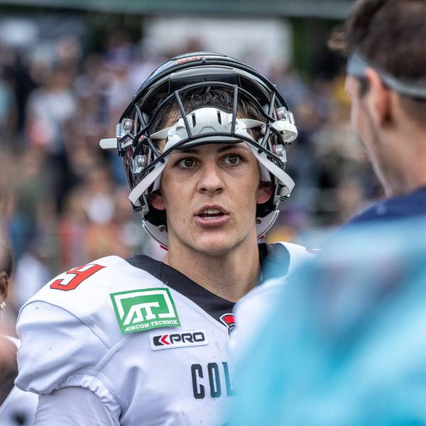 European League of Football, Hamburg Sea Devils - Cologne Centurions, Hamburg, 23.7.2023 Judd Erickson Cologne Centurions 9, Hamburg Sea Devils - Cologne Centurions am 23.7.2023 im Stadion Hohe Luft, Hamburg *** European League of Football, Hamburg Sea Devils Cologne Centurions, Hamburg, 23 7 2023 Judd Erickson Cologne Centurions 9 , Hamburg Sea Devils Cologne Centurions on 23 7 2023 at Hohe Luft Stadium, Hamburg. Copyright: xBEAUTIFULxSPORTS/MarcxJungex