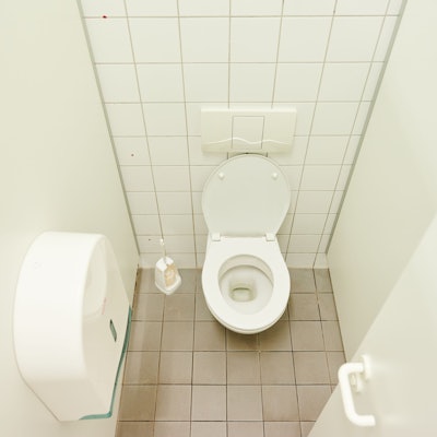 Auf der Kundentoilette (hier ein Symbolfoto) eines Supermarkts wurde der Hamster gefunden.