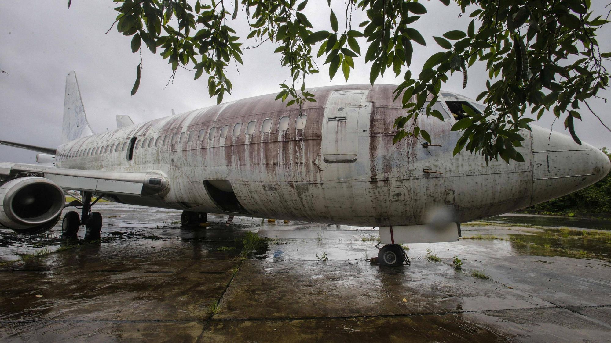 Die Boeing 737-200 Landshut der Lufthansa.