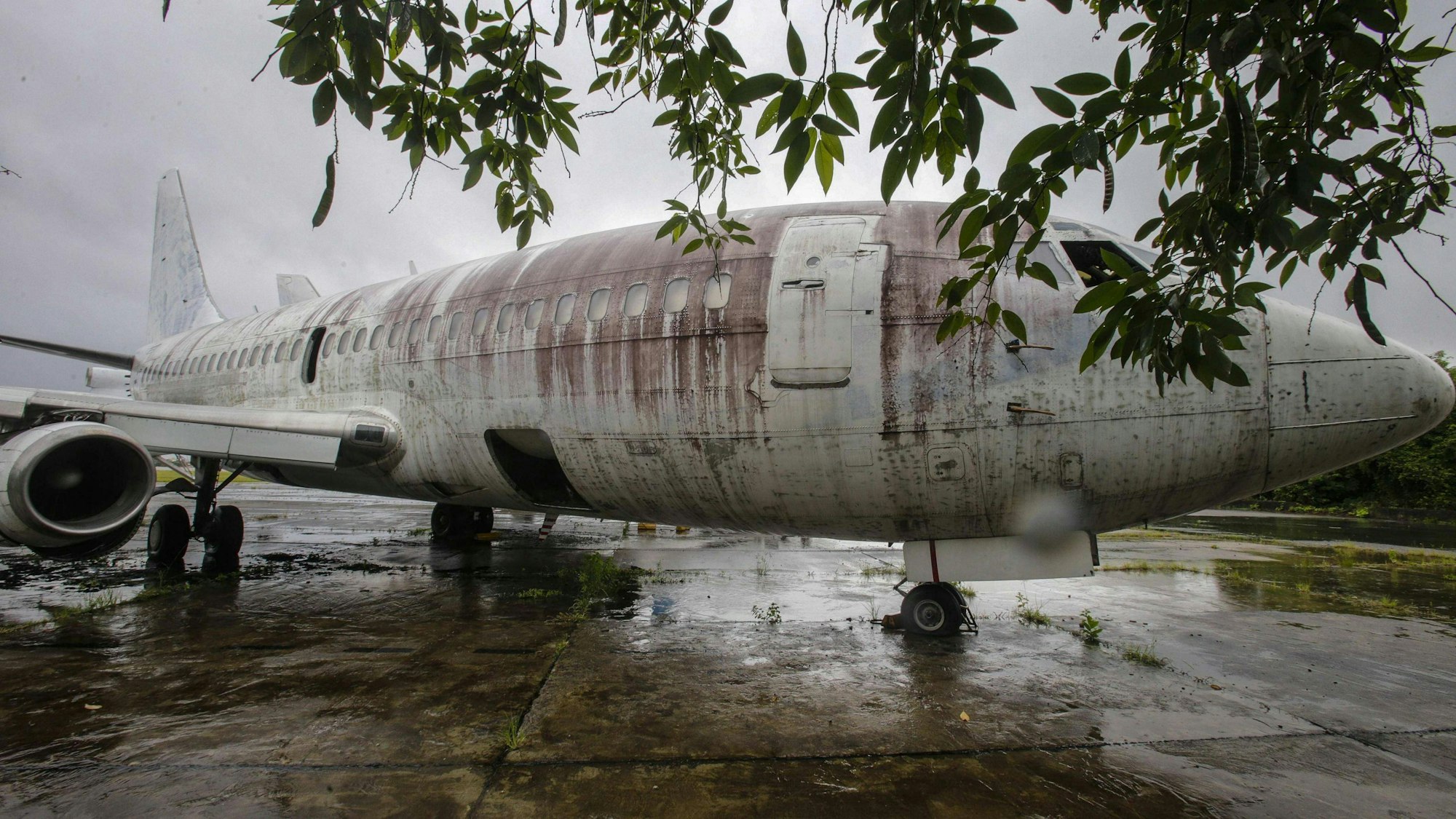 Die Boeing 737-200 Landshut der Lufthansa.
