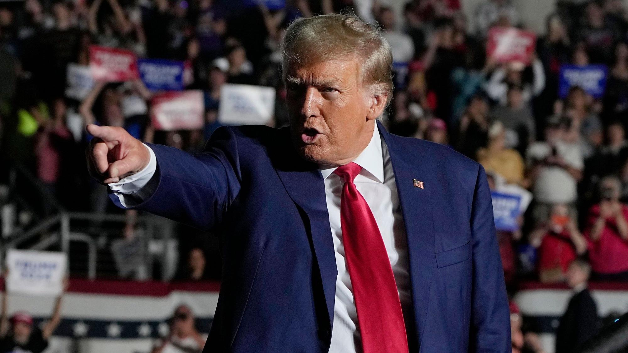 Donald Trump, hier bei einer Veranstaltung im Juni 2023, wird im Zusammenhang mit der Erstürmung des Kapitols angeklagt.