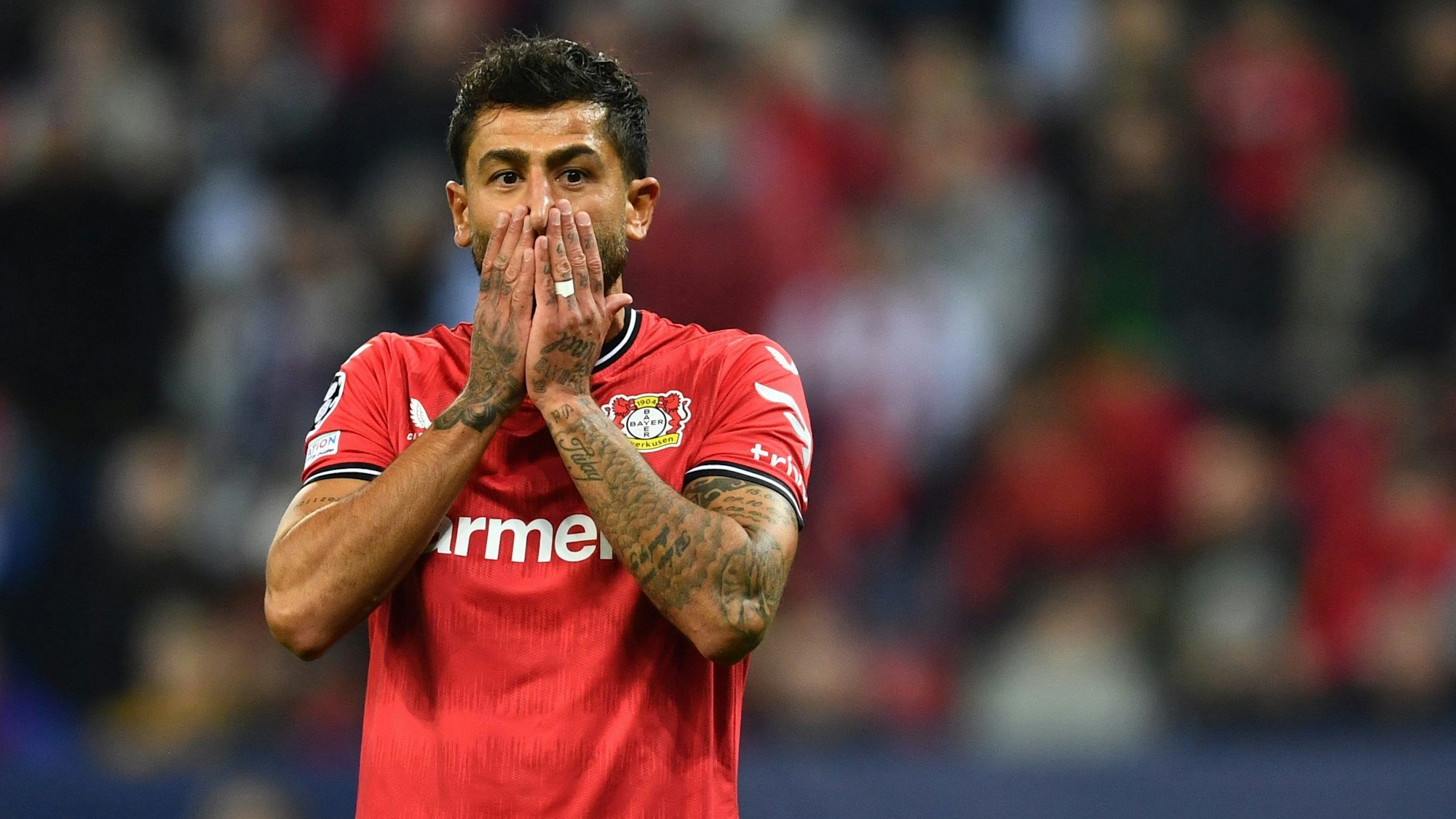 Leverkusens Kerem Demirbay im Champion-League-Spiel gegen den FC Porto 2022.