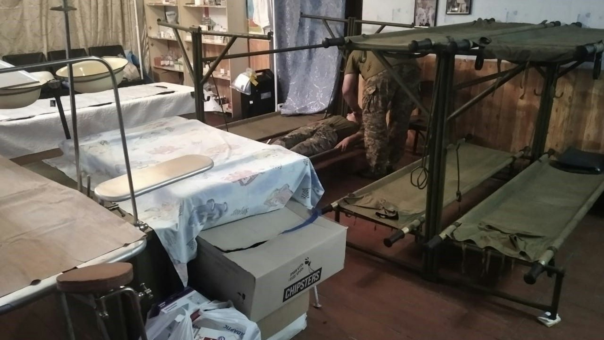 Ein Armeebataillon an der Frontlinie bei Kupjansk.