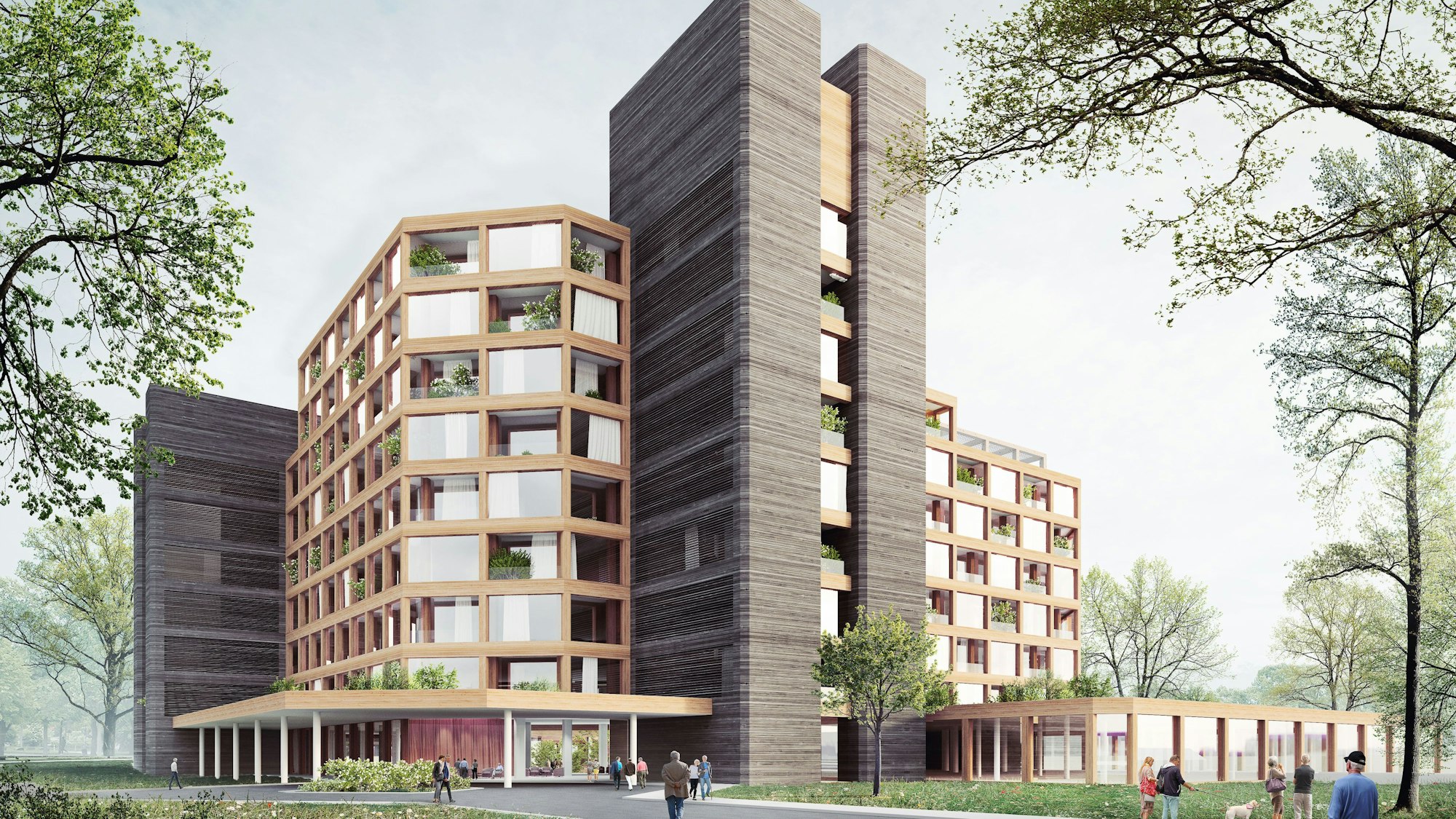 Erster Entwurf: So hätte das neue Wohngebäude in Lindenthal mal aussehen können, doch jetzt ist klar: Daraus wird nichts.