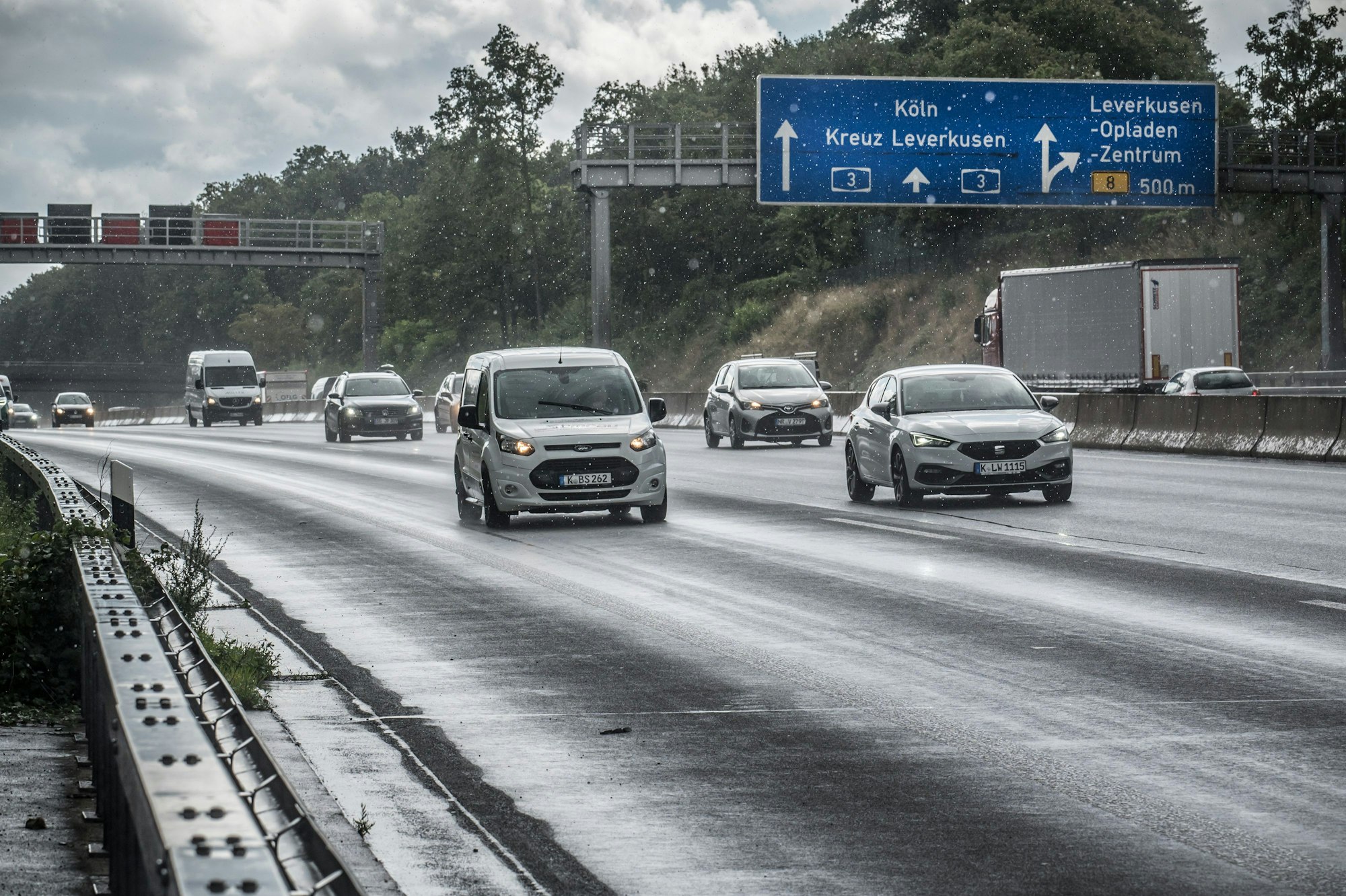 Autobahn 3 nördlich Ausfahrt Opladen.