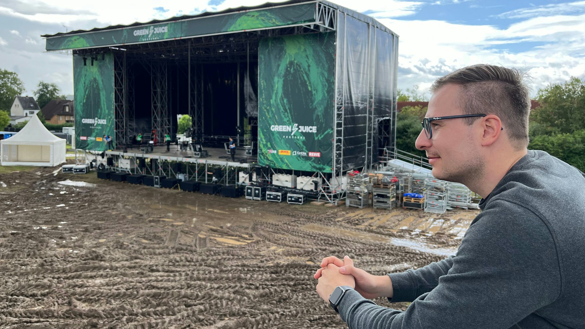Julian Reininger veranstaltet das Green Juice Festival in Bonn-Beuel.