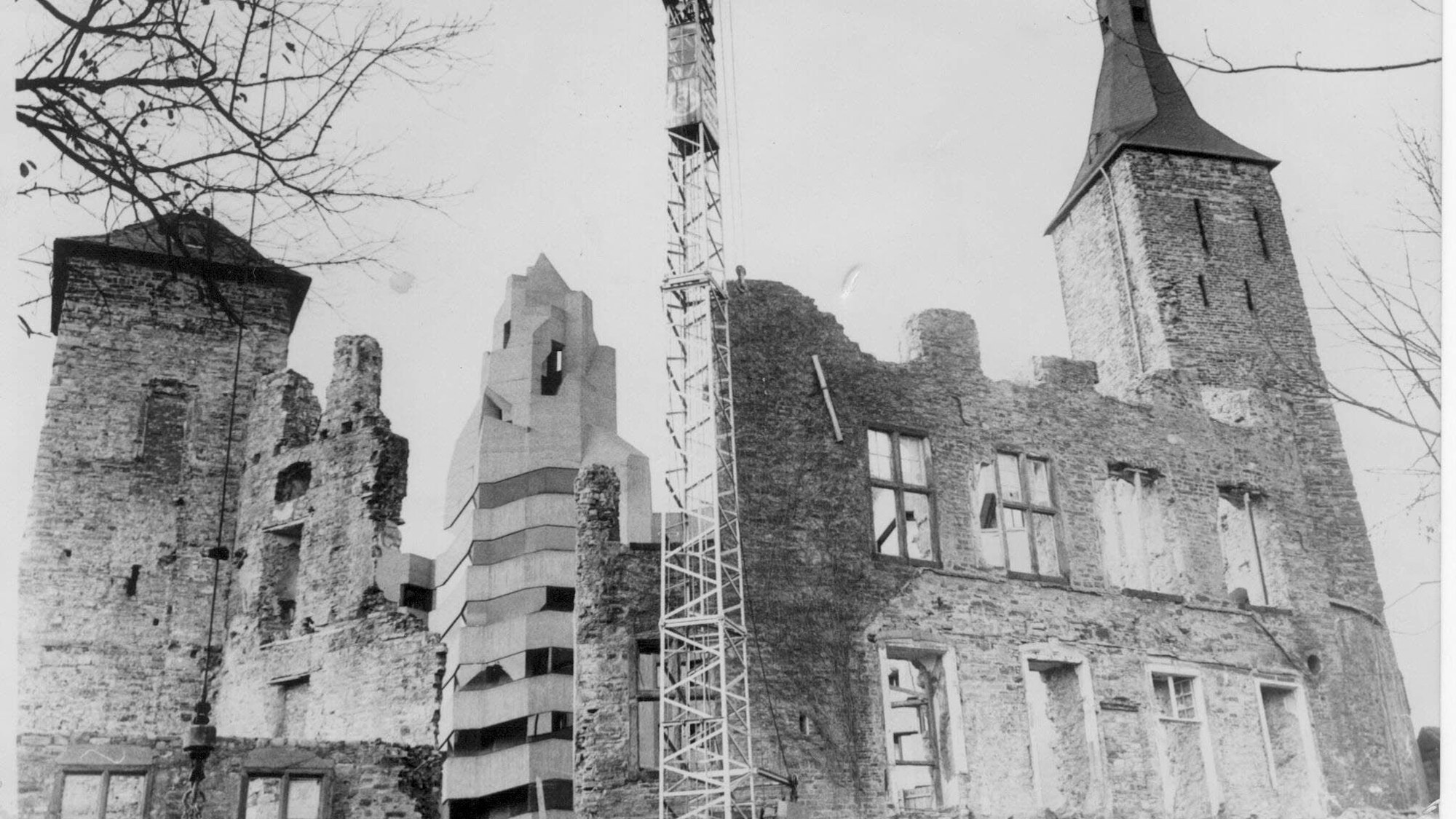 Bauarbeiten am Rathaus Bensberg