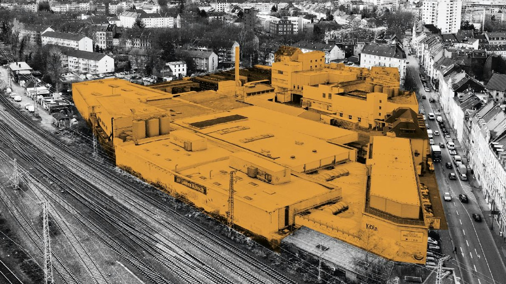 Dieses Bild zeigt den Bereich des Hauses Kölscher Brautradition in Mülheim.