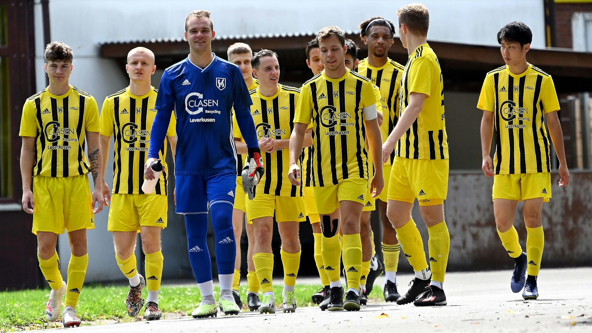 30.07.2023, Fussballk-SV Schlebusch-RW Ahrem
SV Schlebusch
vorne: TW: Christoph Geschonneck
Foto: Uli Herhaus