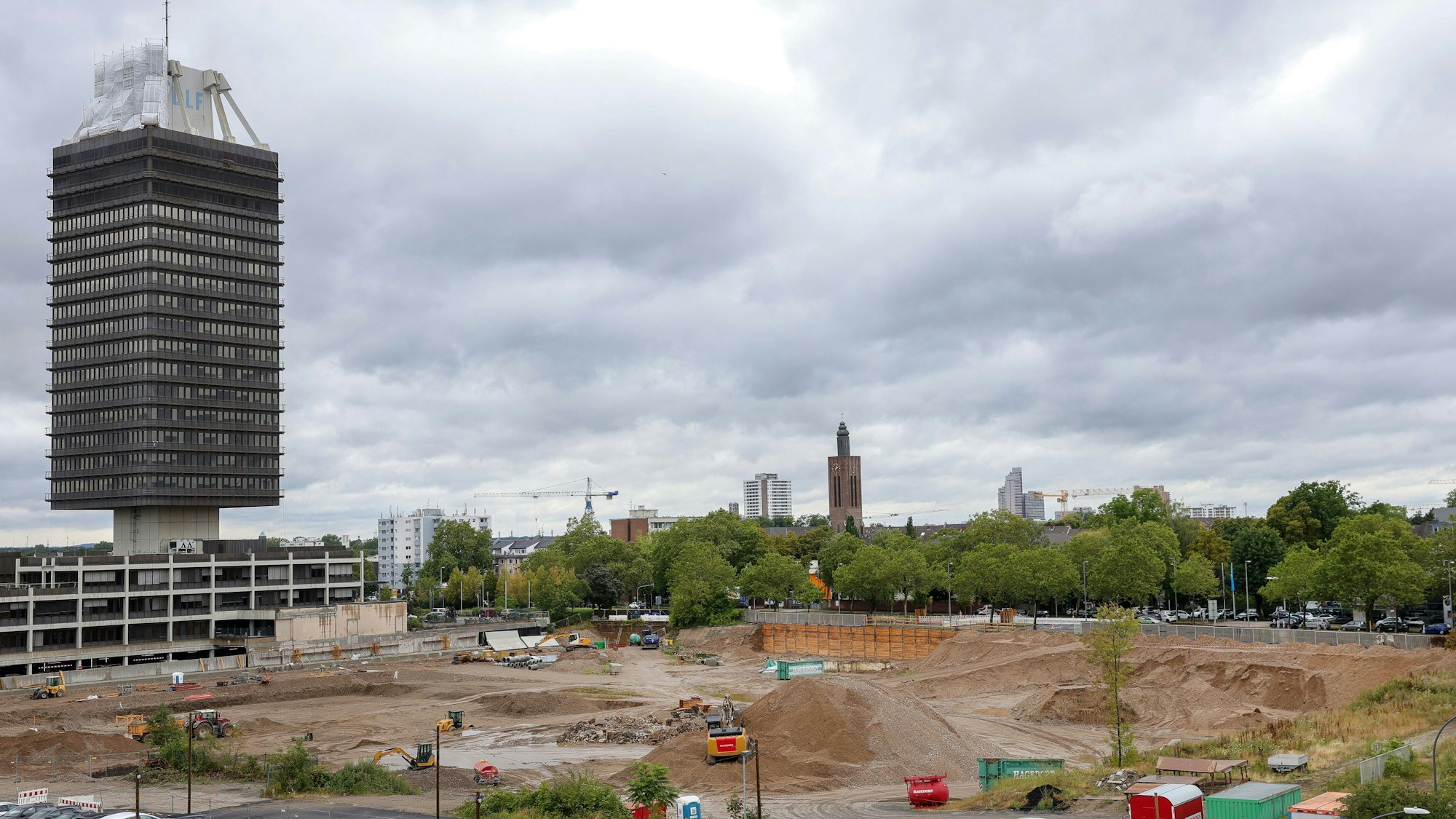 Die Baustelle in Raderberg. Mit dem Wohnbau wird jetzt begonnen.
