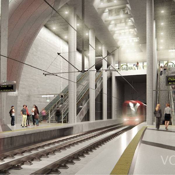 So könnte die Haltestelle am Heumarkt aussehen, wenn der Tunnel kommt.