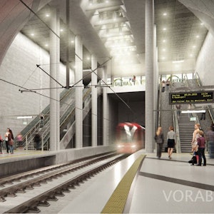 So könnte die Haltestelle am Heumarkt aussehen, wenn der Tunnel kommt.