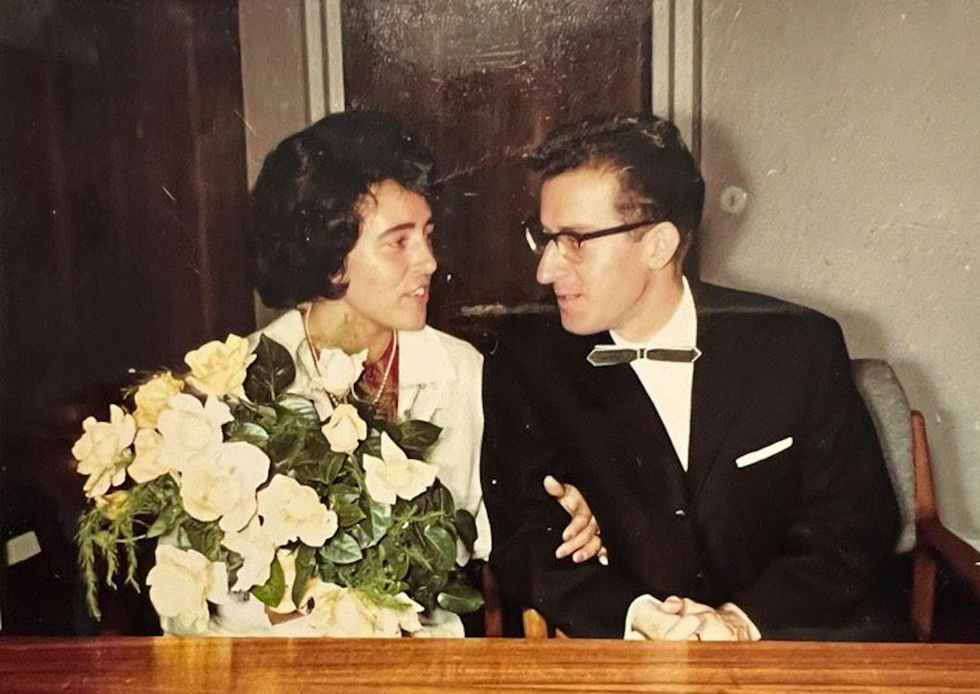 Hannelore und Gert Eisenmenger bei ihrer standesamtlichen Hochzeit.