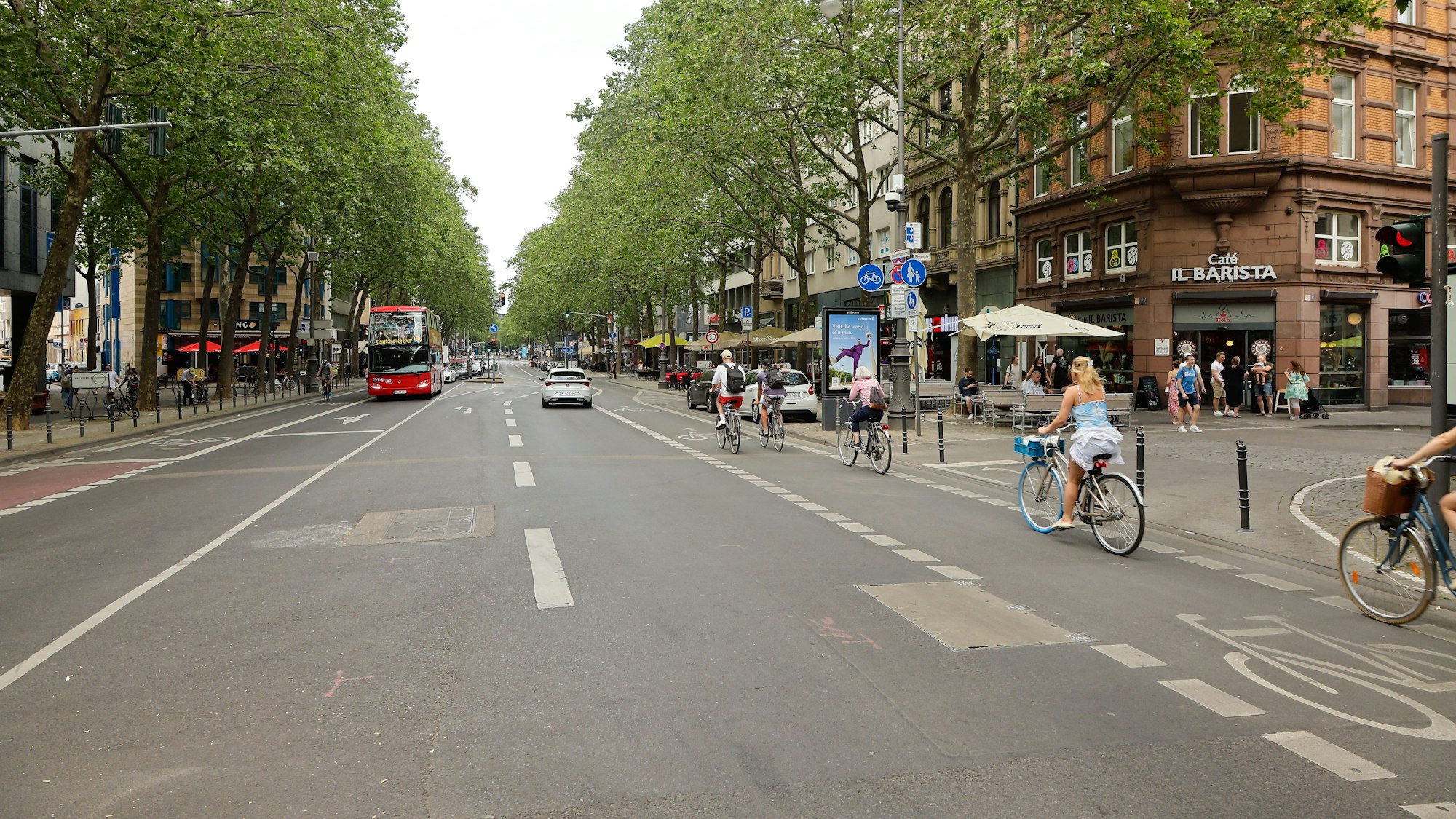 Die Stelle am Hohenzollernring heute