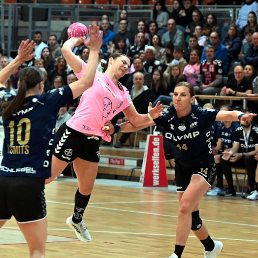 16.04.2023, Handball-Bayer Leverkusen-Bietigheim
mitte: Mareike Thomaier (Leverkusen)
Foto: Uli Herhaus