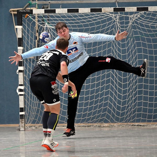 04.09.2022, Handball-Bergische Panther-Tus Opladen
TZW: Robin Eigenbrod (Panther)
Foto: Uli Herhaus