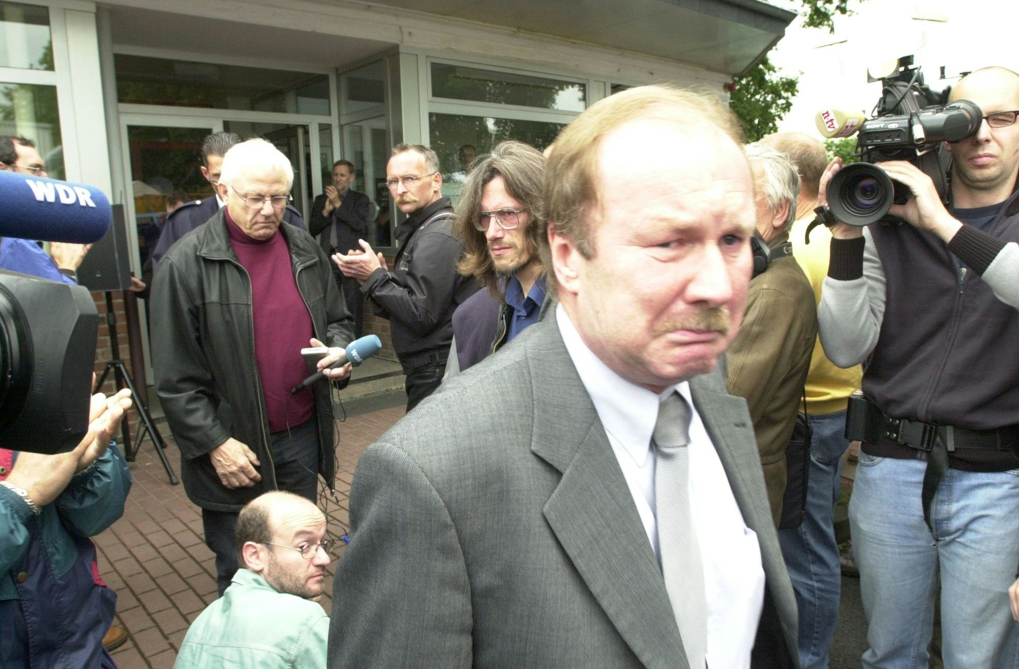 2003: Arbeitskampf ums Ausbesserungswerk Opladen. Kuno Dreschmann, Betriebsratsvorsitzender. Foto: Ralf Krieger
