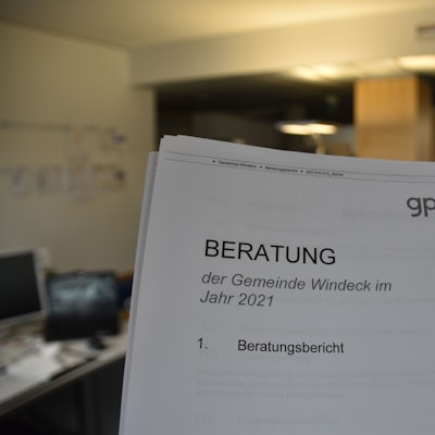 Das Titelblatt eines Prüfberichtes.