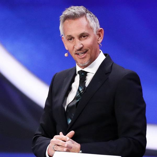 Gary Lineker bei der Auslosung der Gruppen für die Vorrunde der Fußball-Weltmeisterschaft 2018 im Kremlpalast.