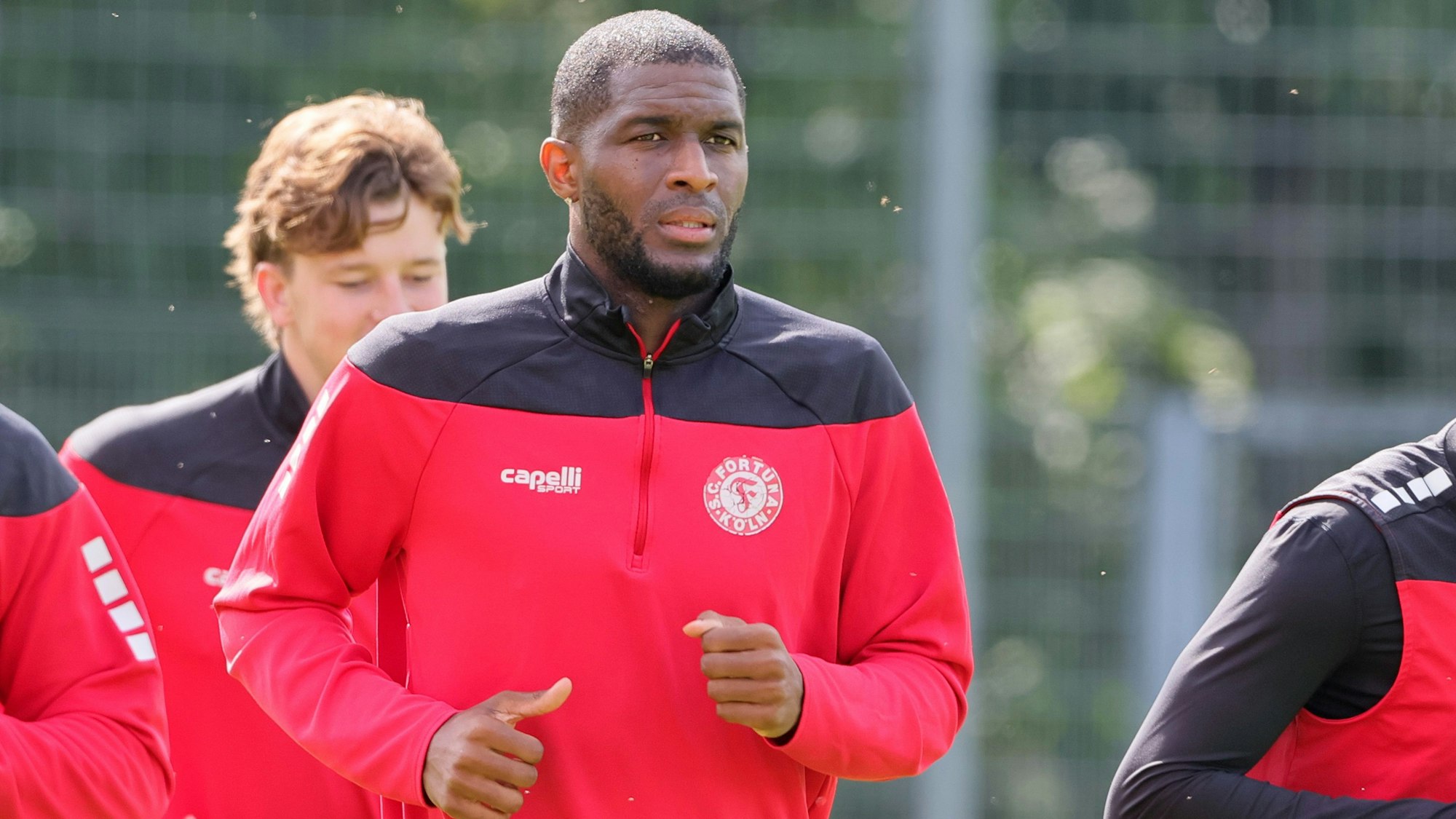 SC Fortuna Köln , 4.Liga, Training, Trainingsgast Anthony Modeste, Bild: Herbert Bucco