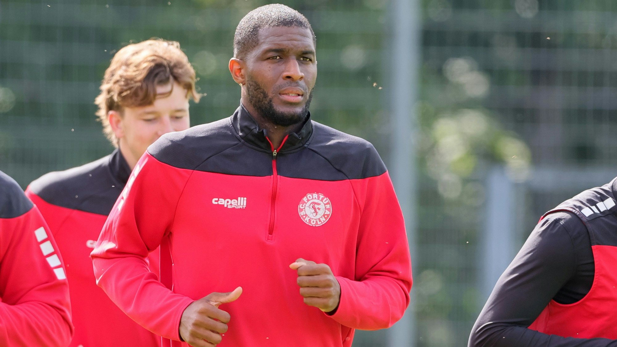 SC Fortuna Köln , 4.Liga, Training, Trainingsgast Anthony Modeste, Bild: Herbert Bucco