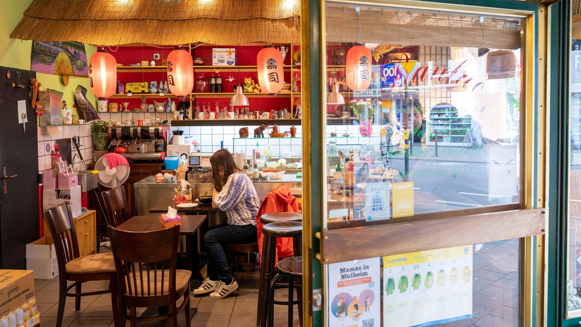 Blick in den Obst- und Gemüsehandel Banlao in Köln-Mühlheim