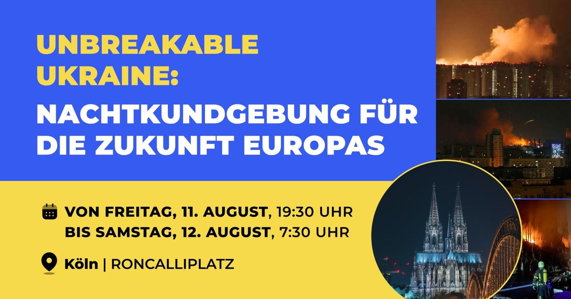 Der Flyer zur Nachtkundgebung