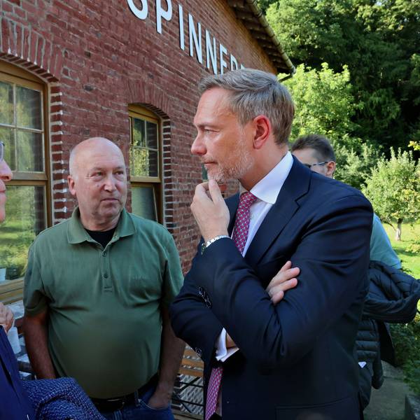Christian Lindner im Gespräch.