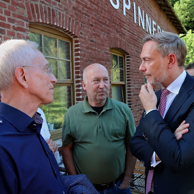 Christian Lindner im Gespräch.