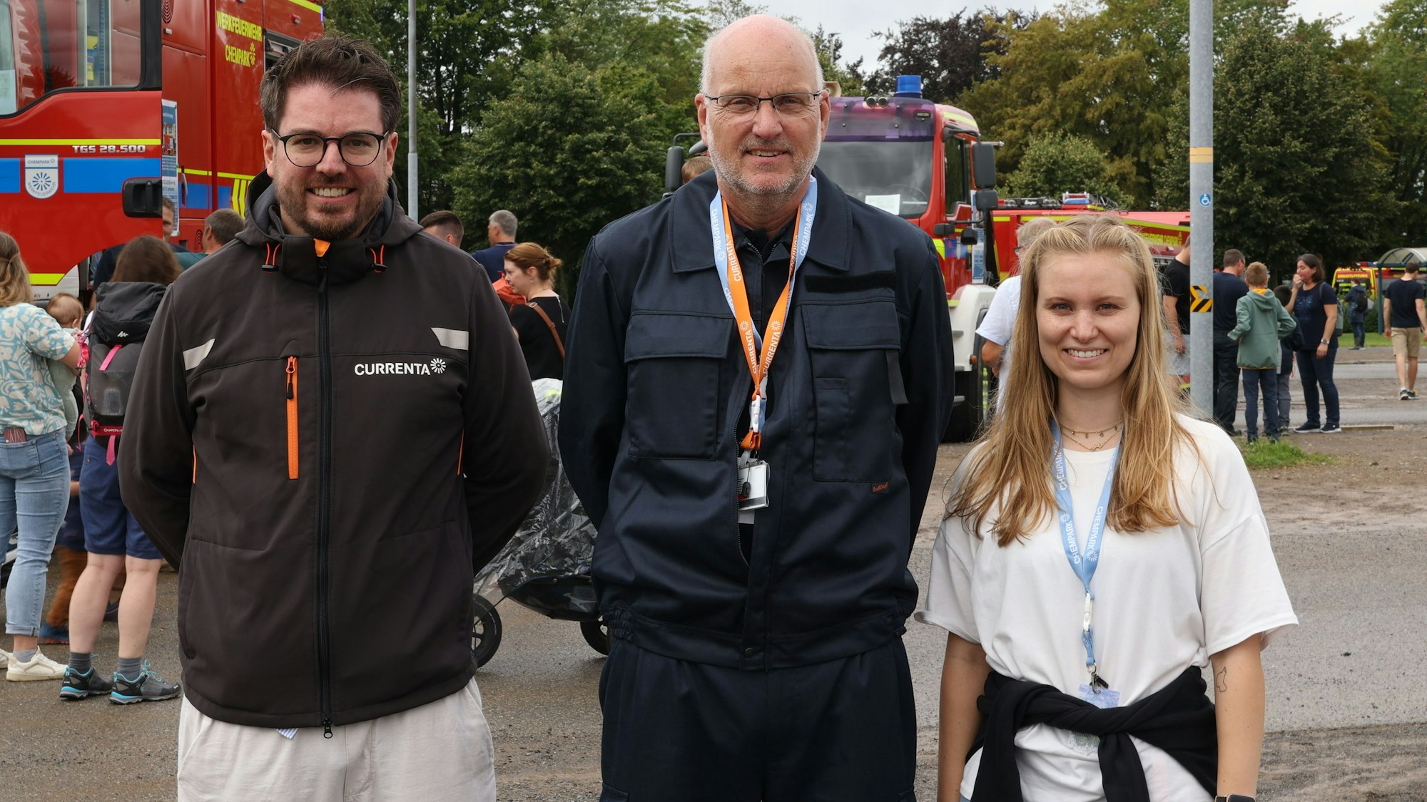 Chempark-Blaulicht-Event in Leverkusen.