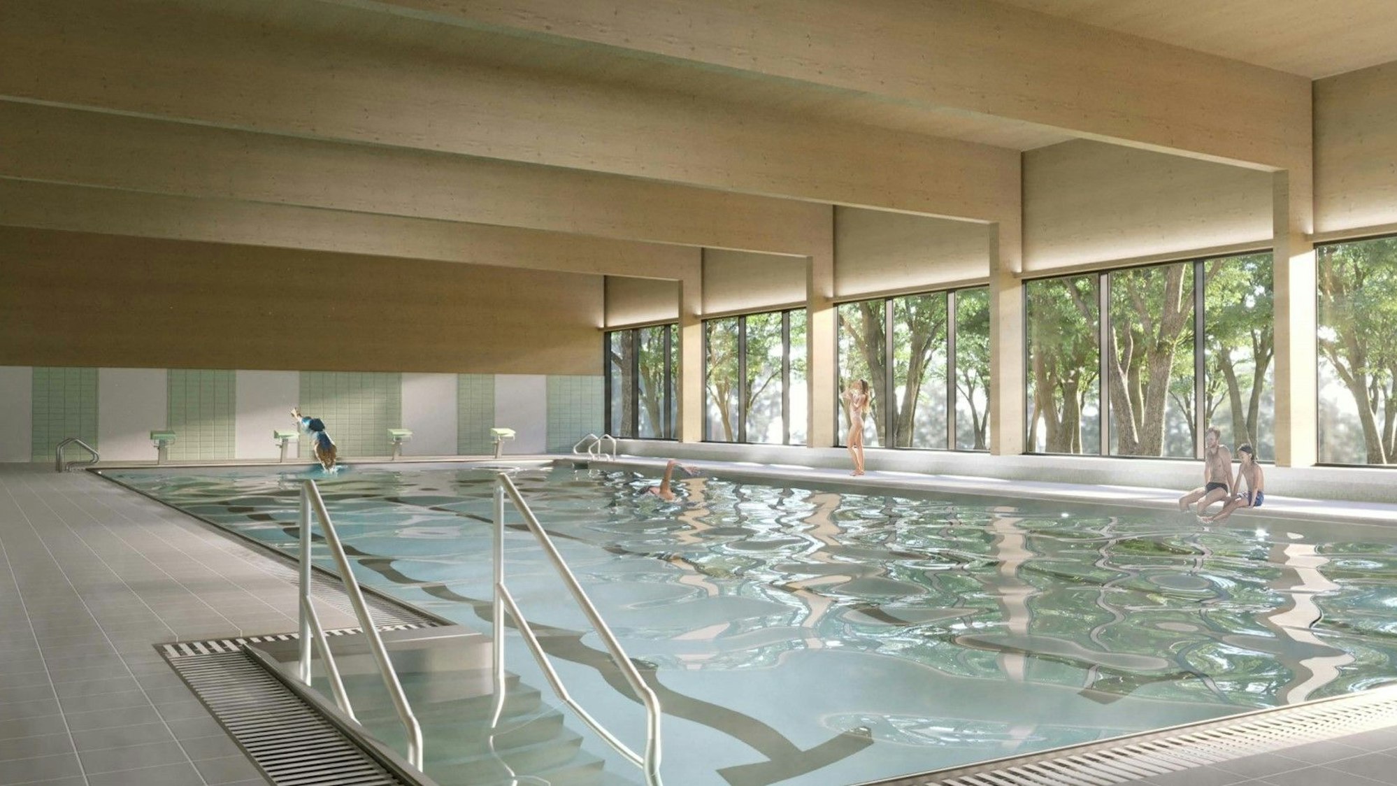 Das Foto zeigt das Schwimmbecken.