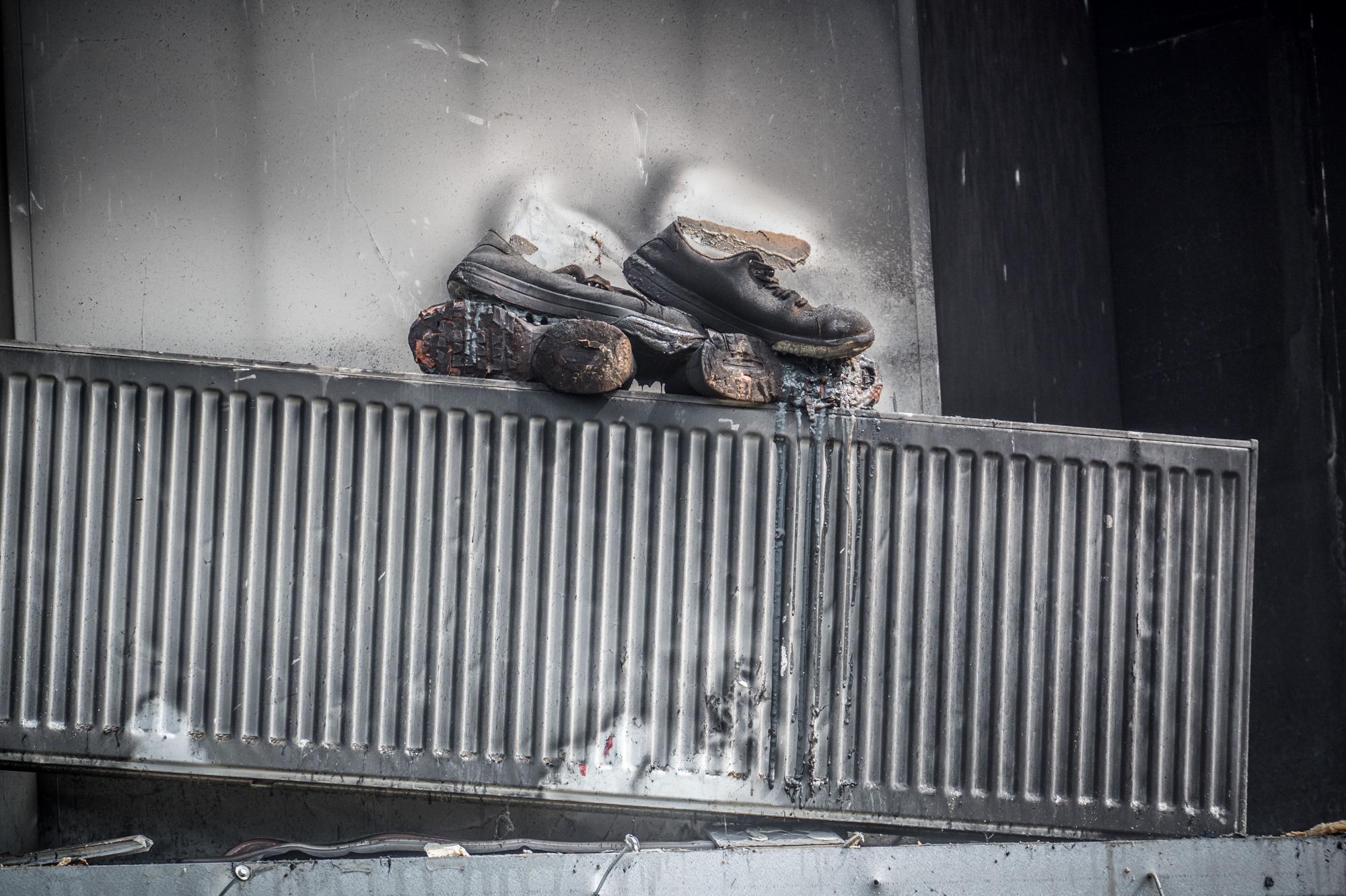 Am Tag nach dem Brand. Foto: Ralf Krieger