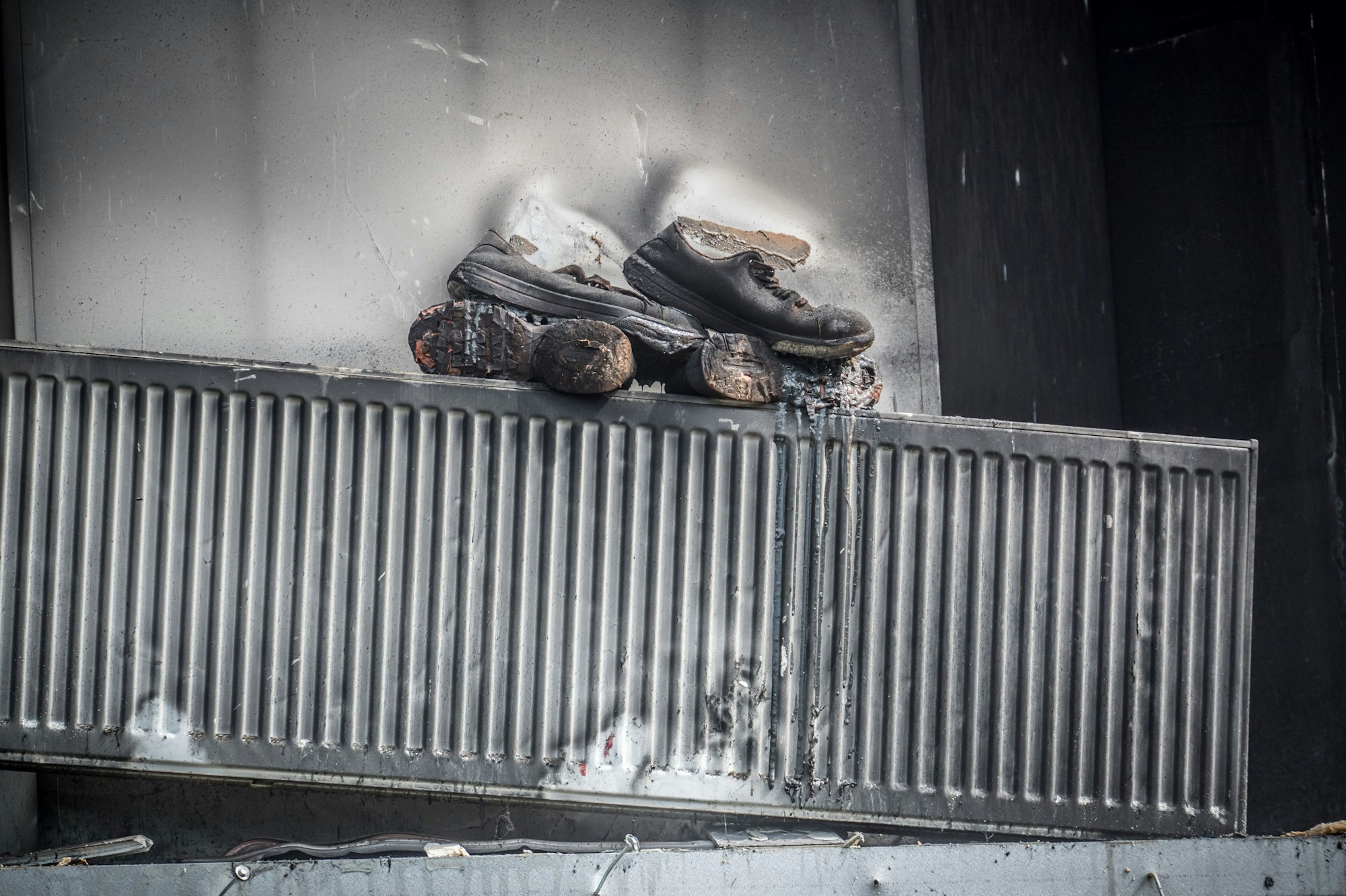 Am Tag nach dem Brand. Foto: Ralf Krieger
