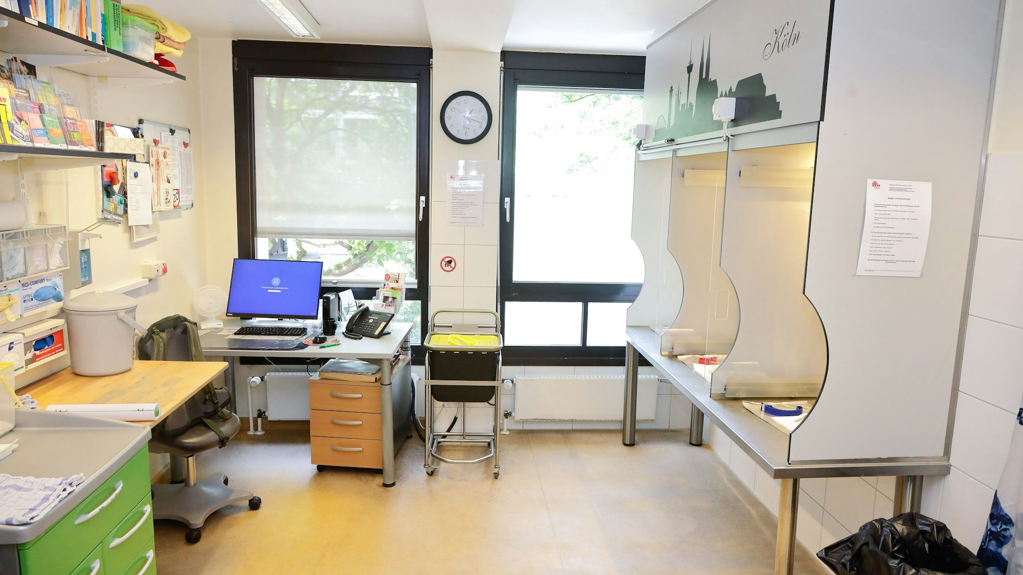 Der Drogenkonsumraum am Hauptbahnhof, der vom SKM betrieben wird.