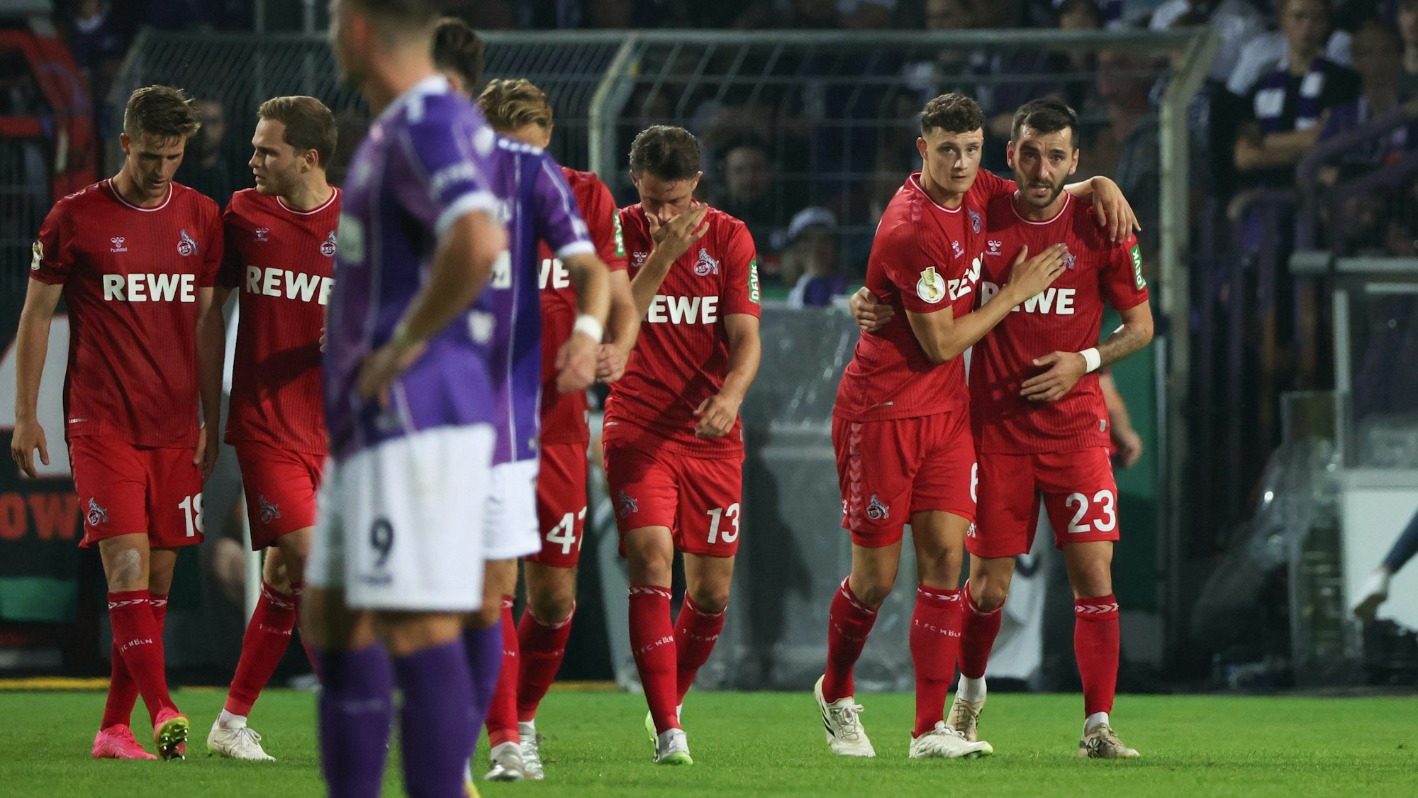 Kölner Spieler jubeln