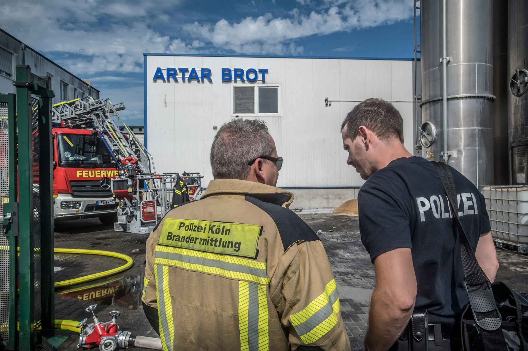 Am Tag nach dem Brand. Foto: Ralf Krieger