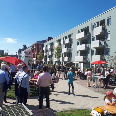 88 Wohneinheiten umfasst das neue Objekt an der Ecke Josefine-Clouth-Straße / Xantener Straße.