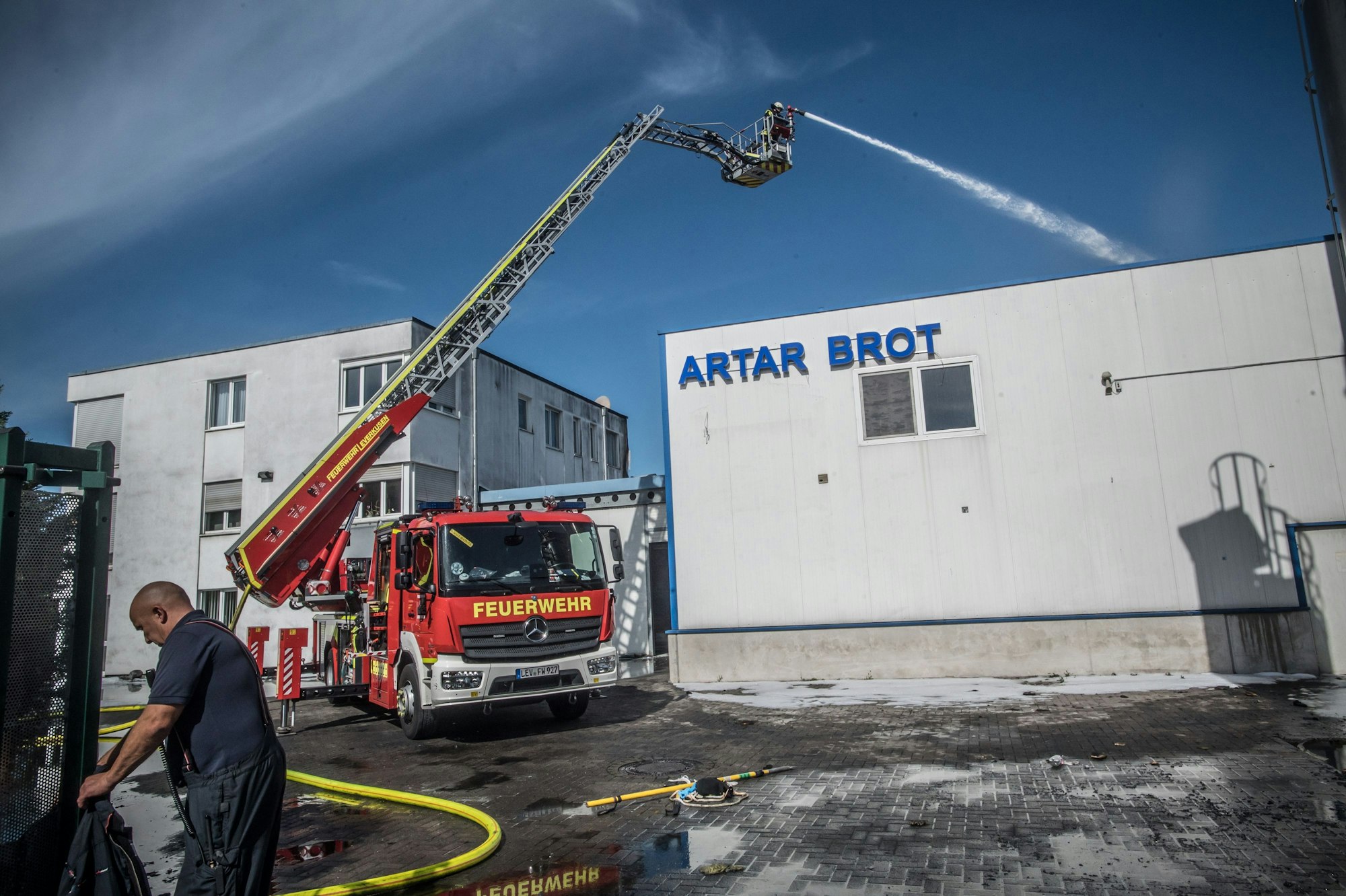 Am Tag nach dem Brand. Foto: Ralf Krieger