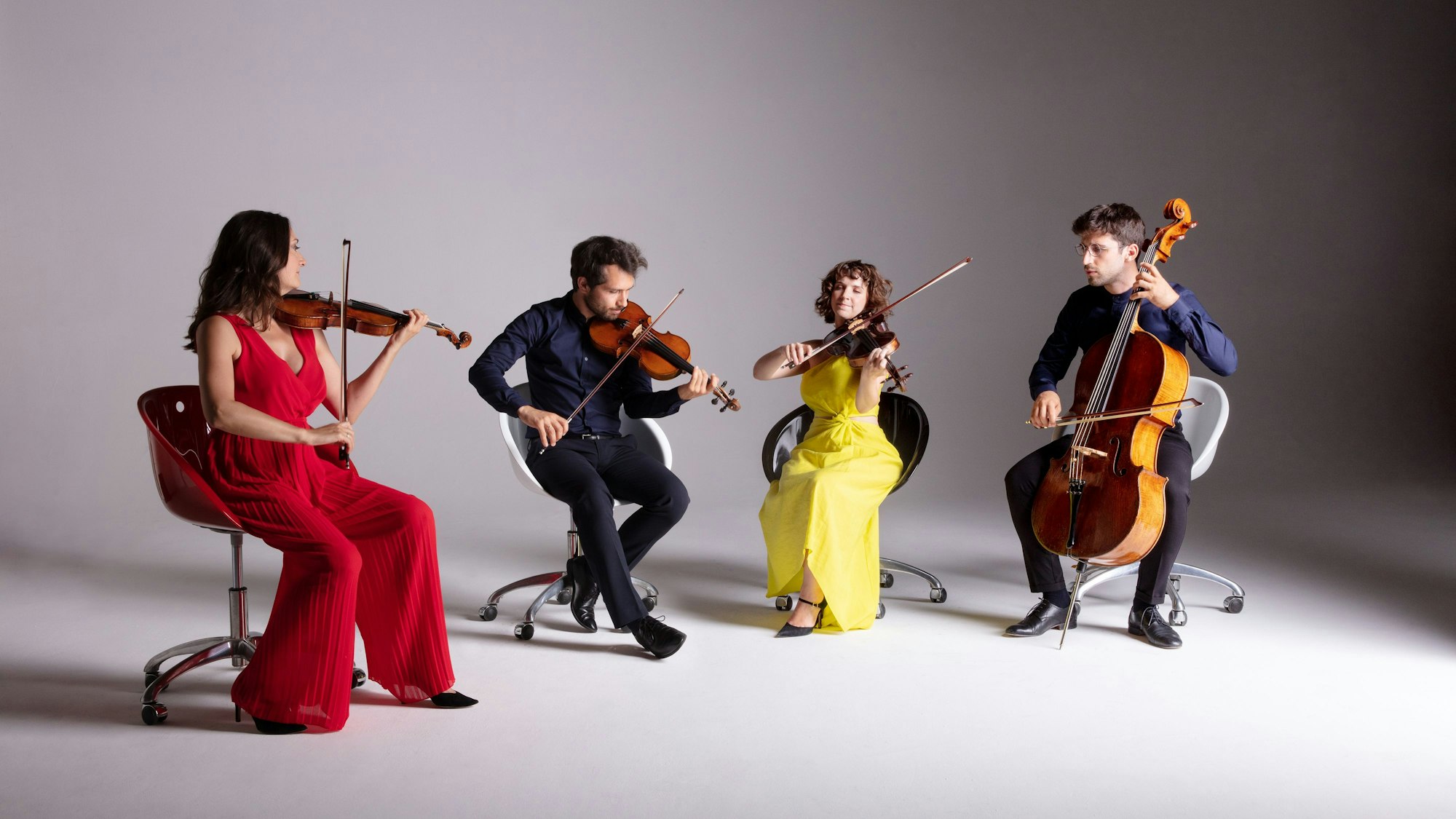 Traten am Sonntag in der Kölner Philharmonie mit ihrem Stück in der Kölner Philharmonie auf: das Alinde Quartett.